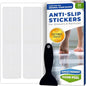 Anti Slip Shower Stickers 24 PCS, Invisible Non-Slip Shower Strips for Adults, Premium Adhesive Bath Tub Stickers (Clear) - color: Clear, size: Rectangle