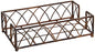 Boston International Arch Design Guest Towel Napkin Holder Caddy, Aged Chestnut - color: Aged Chestnut, size: 9 x 5.25-Inches