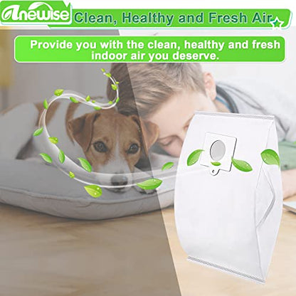 Anewise Type Q/C Canister Vacuum Bags 53292 for Kenmore 600 Series 81214 81614 BC4039 400 Series BC3006 81414 200 Series 81214 BC4002 700 Series 81714 BC3005 Bagged Canister Vacuum Cleaner, 6 Pack - style: 53292-6P