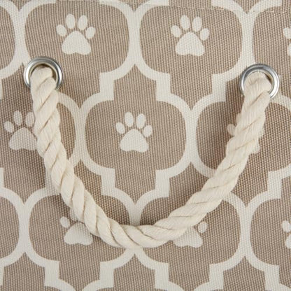 Bone Dry 6192 Pet Storage Collection Lattice Paw Print, Medium Rectangle, Stone - color: Stone, size: Medium Rectangle