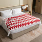 Waterproof Pet Blanket,Dog Bed Covers Couch Sofa Stylish Jacquard Pets Throw Blankets for Puppy Cats Washable Reversible Furniture Protection Covers (Red Wave,XL) - color: Red Wave, size: XL-145*216cm(57*85in)