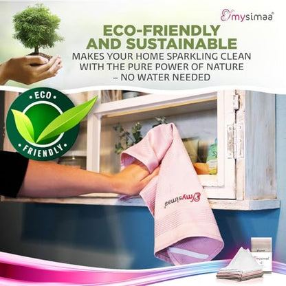 Mysimaa XL Lint Free Microfiber Cleaning Cloth, Cleaning Rags, Microfiber Towels, Glass Cloths, Lint Free Towel, Window Cleaning Cloth - Set of 12
