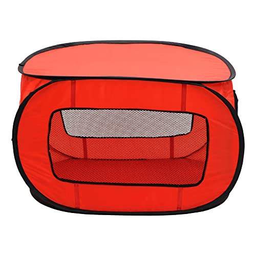 Portable Pop Up Dog Crate-X Large, Red - size: 36.0"L x 24.0"W x 24.0"H