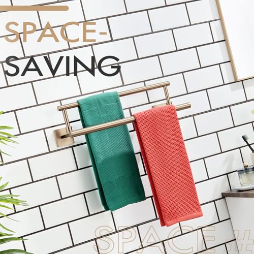 KOKOSIRI Hand Towel Bar 16-Inch Towel Holder Bathroom Rack for Bath Cabinet Towel Rails Champagne Bronze Stainless Steel B5009CPG-L16 - color: Champagne Bronze, size: 16-Inch