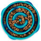 Outward Hound Fun Feeder Slo Bowl – Medium 2‑Cup Capacity, Slow Feeding, Small to Medium Dogs & Cats, Non-Slip, Turquoise, Drop Pattern - color: Turquoise, size: Medium