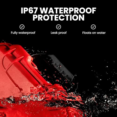 NANUK 920 Waterproof First Aid Box Empty with Lid Organizer & Dividers – Durable Medical First Aid Organizer Case, IP67-Rated, Dustproof, Impact-Resistant, Floats (16.7” x 13.4” x 6.8”) – Red - size: 920 Empty – w/ Organizers