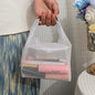 1pcs Waterproof Storage Bag Swimming Bathroom, Large Capacity Drawstring, Men's and Women's Outdoor Toiletries Bag (White 27 * 11.5 * 23.5cm) - color: White 27*11.5*23.5cm