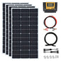 400 Watt 12Volt/24Volt Solar Panel Kit 4X100W Monocrystalline Module 40A Charge Controller for RV, Boats, Trailer, Camper,Off-Grid System (400W Solar Kit) - style: 400W solar kit