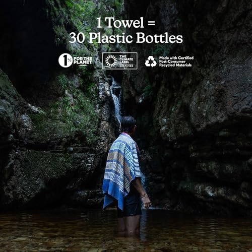 Nomadix Original Towel - Perfect for Beach, Pool, Travel, Camping, Yoga - Made with Recycled Materials - Super Absorbent - Sand Resistant - Switchback Multi - 72.5x30 - color: Switchback Multi