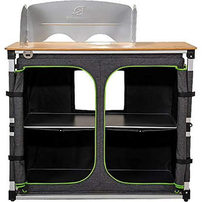 SylvanSport Outdoor Camp Kitchen for Easy Cooking, Clean Up, and Camping Meal Prep - Great for Campsites, Tailgates, BBQs and Glamping - Camping Essentials - Dine-O-Mite Small Version