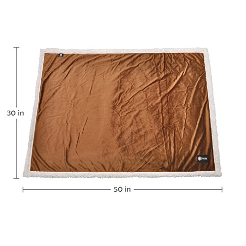 Kritter Planet Dog Blankets for Small Dogs, Soft Puppy Blanket, Pet Blankets for Cats, Lightweight & Washable, Perfect for Dog Beds, Car Seats, Creat, 30x40 inches - color: Brown