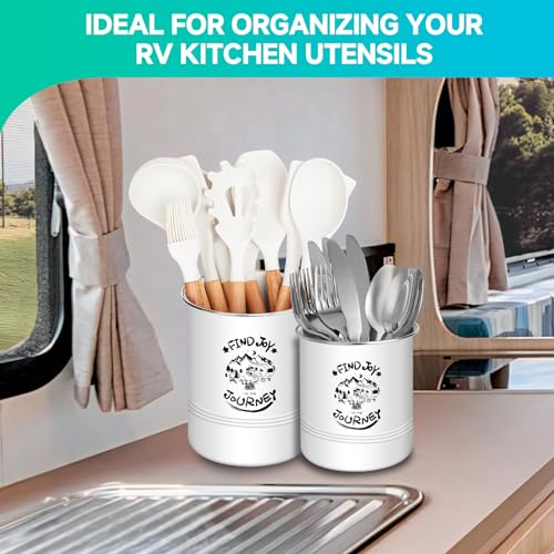 ESUDNT Magnetic RV Utensil Holder, Camper Essentials, RV Kitchen Accessories Must Haves Organization for Inside, RV Storage and Organization Ideas (2 Pack)