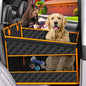 EPN Dog Car Seat for Large Medium Dogs, Back Seat Extender with Waterproof Oxford Fabric, Non-Slip Bottom, Reinforced Support & Storage Pockets, Pet Seat Cover for Cars, Trucks and SUVs (Black)
