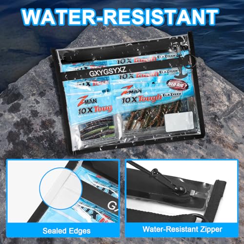 Fishing Gear Storage Bag Bait Storage Sealed Edges Waterproof Protection Durable and Sturdy Large Capacity PVC-Free Fishing Accessories Bag - size: (C-1 Pack, Medium 1 Pack, Large)