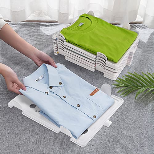 Accenter TShirt Organizer for Clothes Storage, Stackable Closet Organizer with Easy Access, Shirt Folder Board, Sturdy and Durable, Clothes Folder 10-Pack - size: Large 10 Pcs