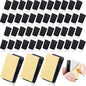 50 Pieces Self Adhesive Clips Wall Tapestry Clips Plastic Sticky Picture Hanging Poster for Teachers Double Sided Adhesive Spring for Home Office(Black) - color: Black