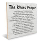 Funny Camping Sign The RVers Prayer Wood Plaque Desk Signs for Home RV Camper RV Motorhome Accessories Decorations Gifts for RV Owners Camping Lover