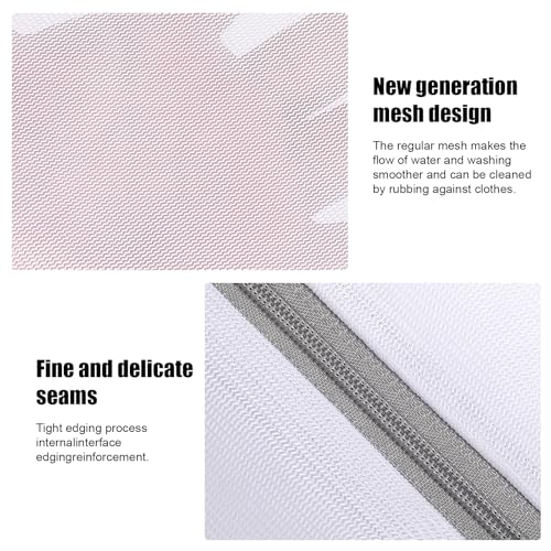 Laundry Bags Mesh Wash Bags, Lingerie Bag for Washing Delicates, White Net, 2XXL - size: 2XXL(24x24")