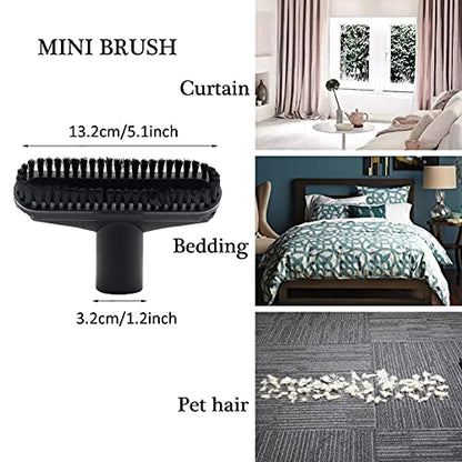 Alrens 1 1/4" Shop Vacuum Attachments Brushes Kit 1-1/4 inch 1-3/8 inch Vacuum Cleaner Accessories, Set of 7 - size: vacuum brush kit 7 pack