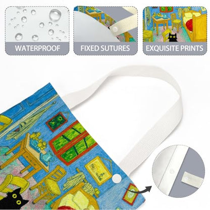 Black Cat Car Trash Bag, Car Trash Bag Hanging, Funny Waterproof Cars Back Seat Hanging Organizer and Storage Trash Bags for Vehicle Travelling Camping - color: Cat10