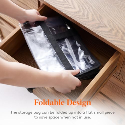 Lifewit 4 Pack Clear Clothes Storage Bags, 95L Plastic Blanket Storage Bag, Vinyl Foldable Moving Bags with Zipper, Closet Organizers and Storage Containers for Bedding, Duvet, Comforter - size: 95L