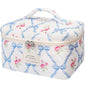 Gosect Large Makeup Bag, Cute Cosmetic Bag for Women Girls, Floral Coquette Aesthetic Toiletry Bag, Travel Make Up Organizer Bag (Blue Butterfly) - color: 033Blue Butterfly