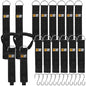 Hanging Extension Cord Holder - 16Pack 13" 22" 35" Handle Wrap Straps with S Hooks Heavy Duty Garage Organizer Tool Hangers - Garden Hose Power Electrical Cable Rope RV Shed Storage and Organization - size: 16Pack 13" 22" 35"