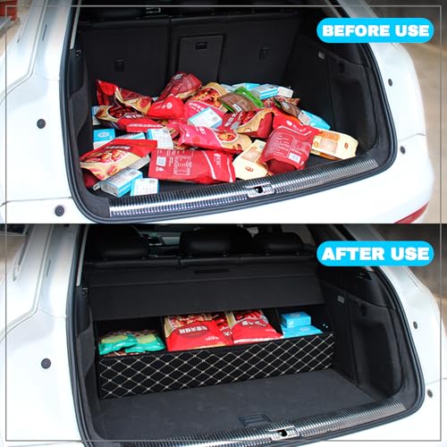 Car Trunk Organizer For Mercedes-Benz GLS 550 - Custom Fit,All-Season Use，Large Space Outdoor,Adjustable Partition Design,Leather,Velcro,For Mercedes-Benz GLS 550 2017-2019 - size: For GLS 550 2017-2019
