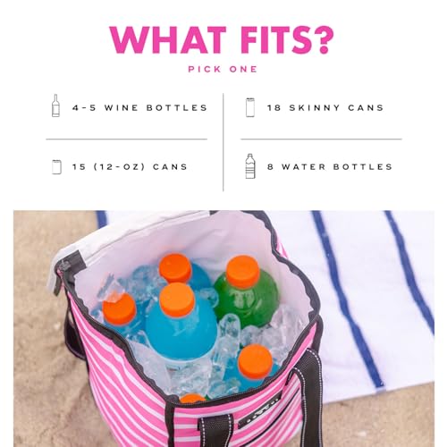 SCOUT Pleasure Chest - Soft, Lightweight, Insulated Cooler, Fits 5 Wine Bottles, Cooler for Beach, Pool, Boat, and Picnics - color: Catch of the Day