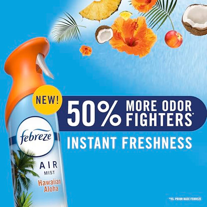 Febreze New & Improved Air Mist, Berry & Bramble Air Freshener, Home and Kitchen Essentials, Odor Fighting Room Spray (Pack of 6) - style: Berry & Bramble