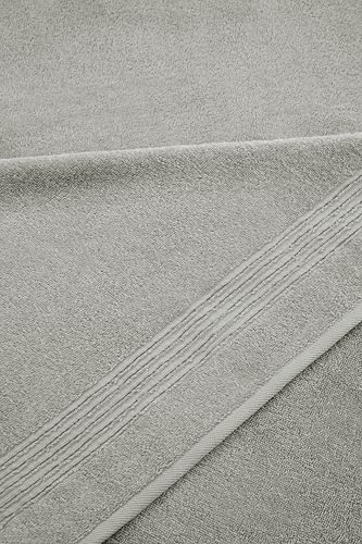 Ozdilek 4-Piece Bath Towels, 27x54 100% Turkish Cotton, Luxury Quick Dry, Extra Large, Fade-Resistant, Eco-Friendly, Spa Towel, Comfortable (Light Brown) - color: Light Brown