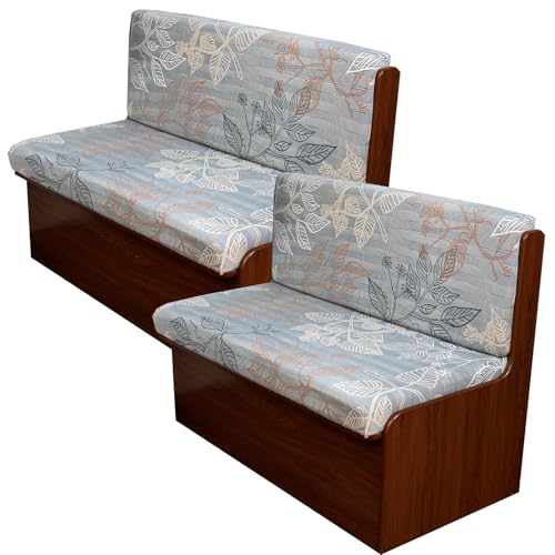 CRFATOP 4 Pieces RV Couch Covers for Sofa Bed Printed Large Camper Cushion Slipcover Stretch 3 Seat Rv Dinette Cushion Furniture Protector for Jackknife Sleeper Sofas, 2 Backrest & 2 Bench Cover,D07 - color: Color D07, size: 2 Set