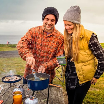 GSI Outdoors Bugaboo Base Camper, High-Efficiency Cookset – Ceramic Non-Stick Coated - size: Small