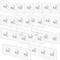 vivinin 15 Pack Shower Caddy Adhesive Replacement, Shower Shelf Adhesive No Drilling, Adhesive Hooks for Showe Caddy, Soap Holder, and Kitchen Racks