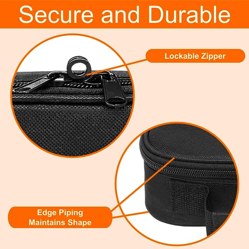 Medium Travel Pill Bottle Organizer, Slim Medicine Bag, Carrier for Medications and Medical Supplies - Black - color: - M Black