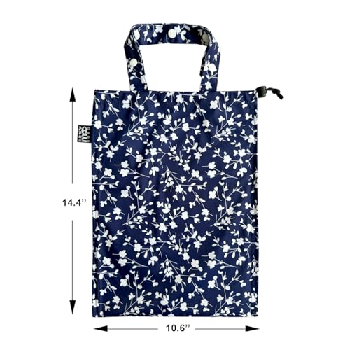 Cute Hanging Car Trash Garbage Bag 100% Leakproof Waterproof Multipurpose for Car Back Front Seat Console with Hanging Strap (Small Flowers) - color: Small Flowers