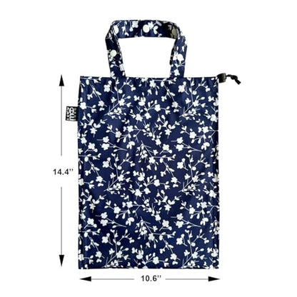 Cute Hanging Car Trash Garbage Bag 100% Leakproof Waterproof Multipurpose for Car Back Front Seat Console with Hanging Strap (Small Flowers) - color: Small Flowers