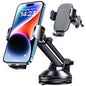 Qifutan Phone Holders for Your Car Cell Phone Mount for Car Mount Windshield Dashboard Air Vent Universal Hands Free Automobile Cell Phone Holder Fit for iPhone Smartphone Camera Mounts - style: Dash-D