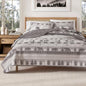 Great Bay Home Lodge Quilt Set - 2-Piece Twin/Twin XL Size Rustic Bedding Set - Lightweight, All-Season, Reversible Bedspread (Rustic Landscape Grey) - color: Rustic Landscape Grey, size: Twin / Twin XL