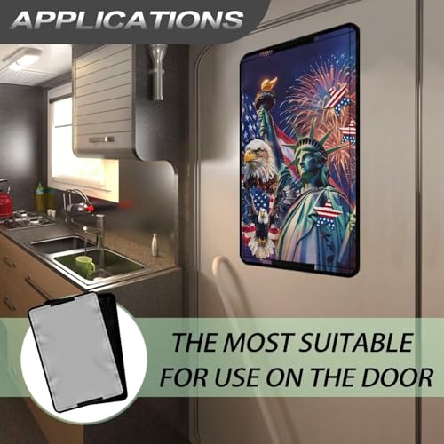 250th Anniversary of Freedom RV Door Window Shade Cover Privacy Camper Sun Shade 16x25 Collapsible RV Door Window Shade Cover, Sun Blackout Fabric for Camper Trailer - color: 250th Anniversary of Freedom