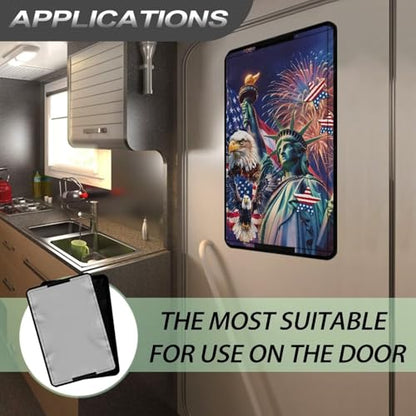 250th Anniversary of Freedom RV Door Window Shade Cover Privacy Camper Sun Shade 16x25 Collapsible RV Door Window Shade Cover, Sun Blackout Fabric for Camper Trailer - color: 250th Anniversary of Freedom