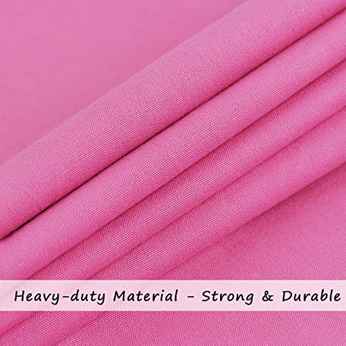 Cotton Canvas Laundry Bag with Handles & Drawstring Straps, Heavy Duty Extra Large Laundry Bags for Laundromat and Household, 25.5x34 Inch, Hot Pink - color: Hot Pink