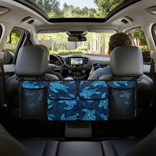 Blue Turtles Car Trunk Organizer Hanging Car Back Seat Storage Bag Collapsible Auto Cargo Bag Auto interior Accessories for Most Sedans SUV Jeep Trucks MPV - color: Blue Turtles