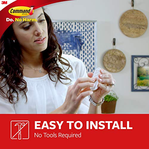 Command Medium Designer Hooks, 2 Hooks and 4 Strips, Damage-Free Hanging Wall Hook with Adhesive Strips, No Tools Great for Hanging, Organization and Storage, Holds up to 3 lb