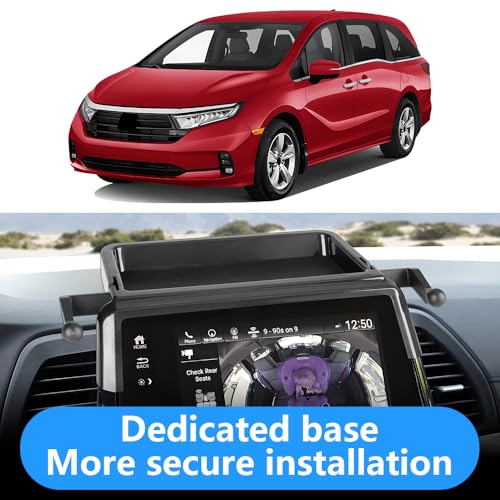 Car Phone Holder Center Console Organizer Tray for Honda Odyssey 2018 2019 2020 2021 2022 2023 2024 [Not for 2025-2026]Auto Interior Accessories Best Cell Phones Mount Dashboard Mobile CellPhone Stand