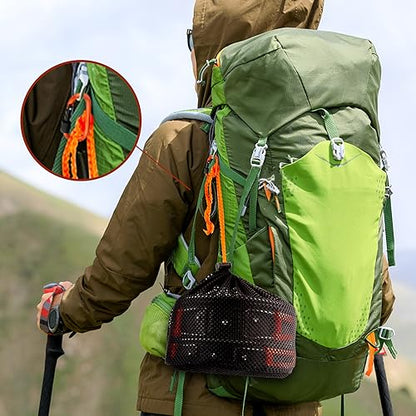 Gutsdoor Camping Cookware Set Camping Gear Campfire Utensils Non-Stick Cooking Equipment Lightweight Stackable Pot Pan Bowls with Storage Bag for Outdoor Hiking - style: 16pcs (Orange)