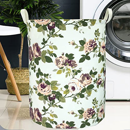 Merdes 19.7’’ Waterproof Foldable Laundry Hamper, Dirty Clothes Laundry Basket, Linen Bin Storage Organizer for Toy Collection (Laurel) - color: Laurel