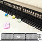 12 Pcs Under Couch Blocker for Bed Adjustable Furniture Plastic Under Bed Blocker with 30 Ties Black Couch Barriers for Dogs Pets Cats (Style 1) - color: Style 1
