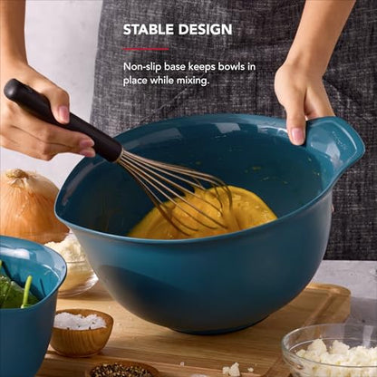 KitchenAid Universal Nesting Plastic Mixing Bowls - color: Agave, size: Set of 3