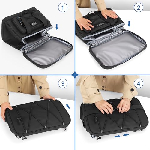 Large Insulated Cooler Bag, 50 Can Soft Sided Collapsible Ice Chest for Camping, Travel, Grocery, Kayaking & Beach (Waterproof, Leak-Proof, 30L) - color: Black